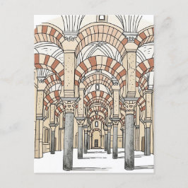 Underbara moskén i Cordoba Spain Travel Vykort