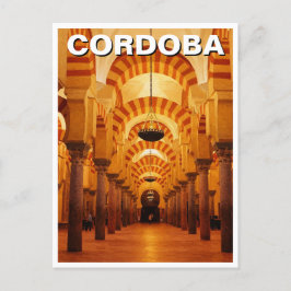 Underbara moskén i Cordoba Spanien Vykort