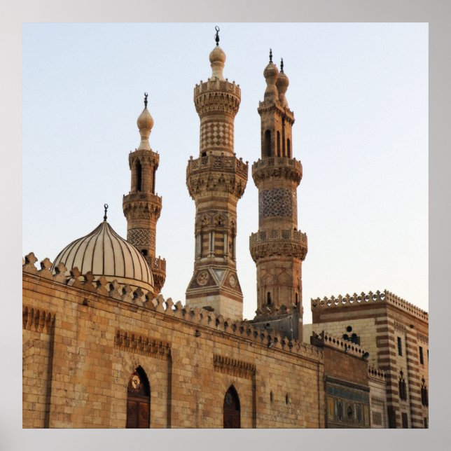 Underbara moskén till Muhammad Ali Pasha Poster (Framsidan)