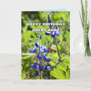 Underbara Moster Texas Bluebonnet Grattis på födel Kort