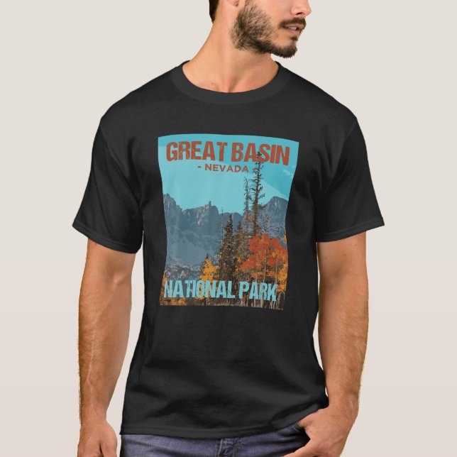 Underbara nationalparken Nevada Poster utformning T Shirt (Framsida)