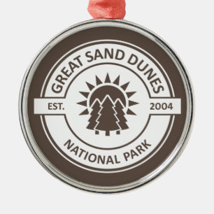 Underbara nationalparken Sand Dunes Julgransprydnad Metall