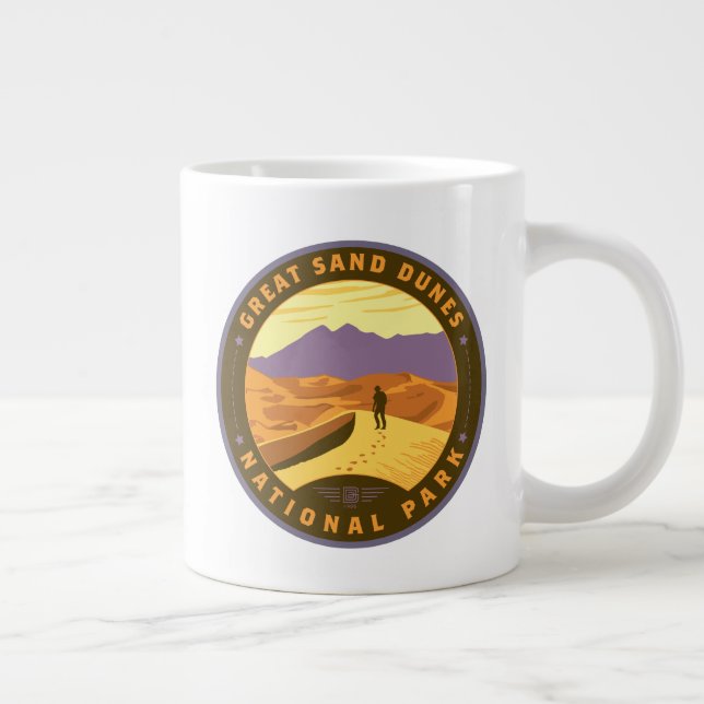 Underbara nationalparken Sand Dunes Jumbo Mugg (Höger)