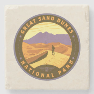 Underbara nationalparken Sand Dunes Stenunderlägg