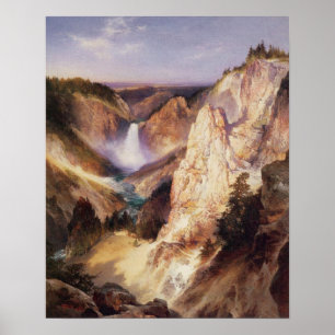 Underbara nedgångar av Yellowstone Poster
