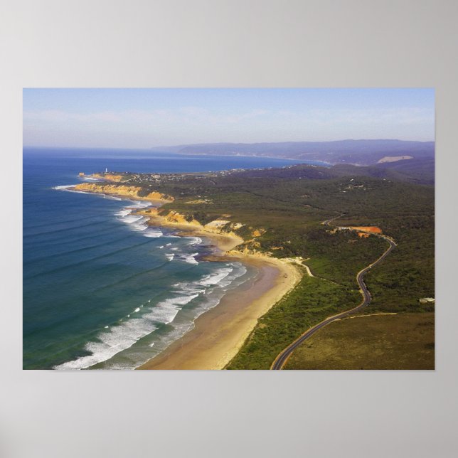 Underbara Ocean Road och Split Point Lighthouse. Poster (Framsidan)