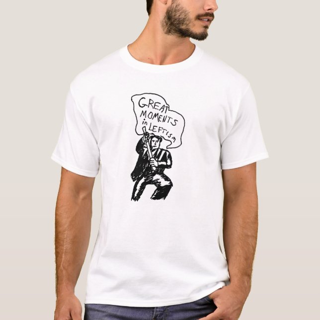 Underbara ögonblick i Leftismflaggaskjorta T-shirt (Framsida)