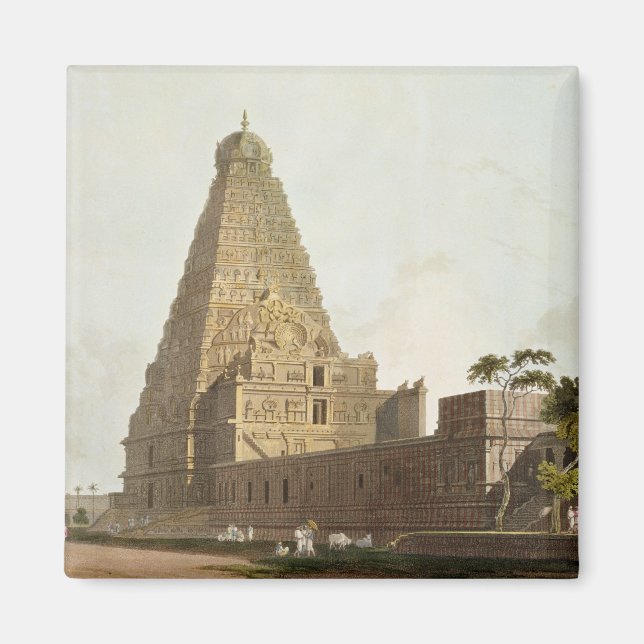 Underbara Pagoda, Tanjore, tallrik XXIV från Orien Magnet (Framsidan)