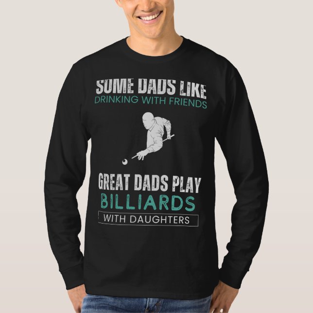 Underbara Pappor Billiards med döttrar Tee - Pappo (Framsida)