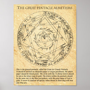 Underbara PENTACLE AEMETHMS Poster