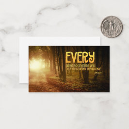 "Underbara prestationer" - inspirationsoffert Anteckningskort