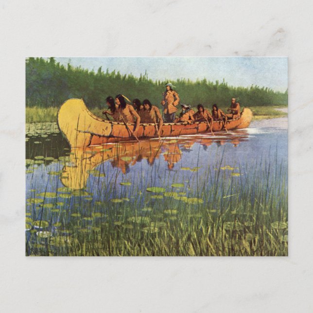 Underbara prospekterare efter Remington, Vintage P Vykort (Framsida)