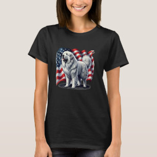 Underbara Pyrenéerna American Flagga T-Shirt