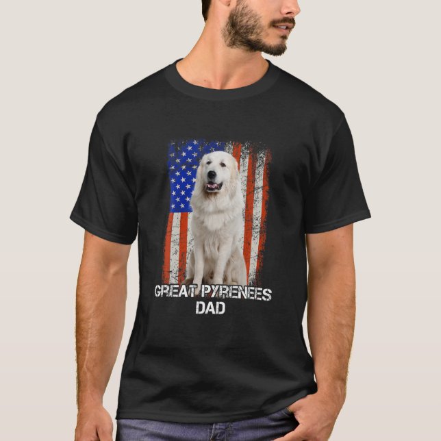 Underbara Pyrenéerna Hund-dagen i Far, Amerikanska T Shirt (Framsida)