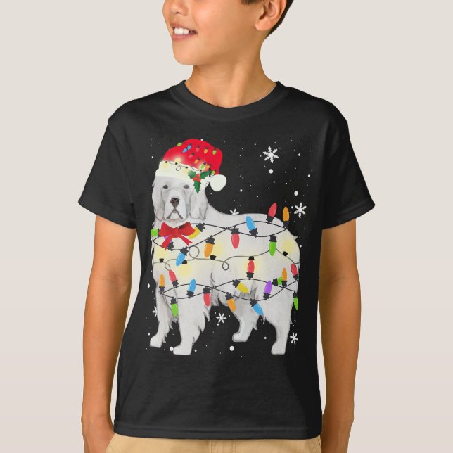 Underbara Pyrenéerna Hund Julljus Julafton Mamma P T Shirt (Framsida)