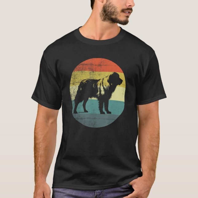 Underbara Pyrenéerna Hund Retro Stil T Shirt (Framsida)