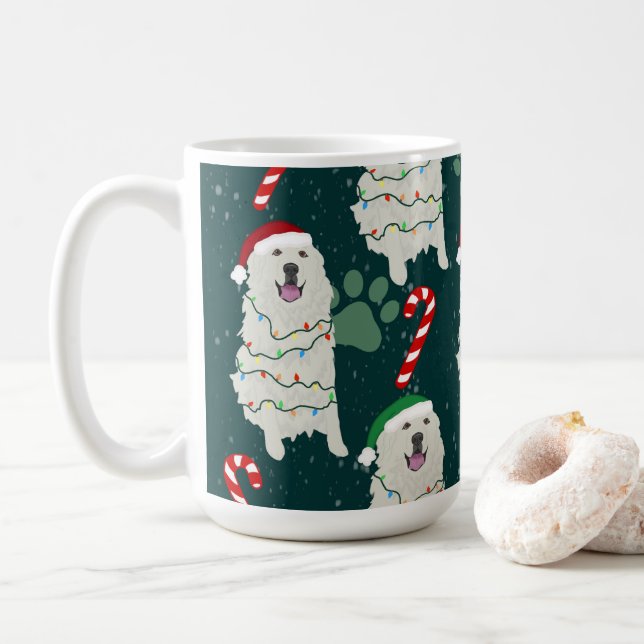 Underbara Pyrenéerna i jul Kaffemugg (Med munk)