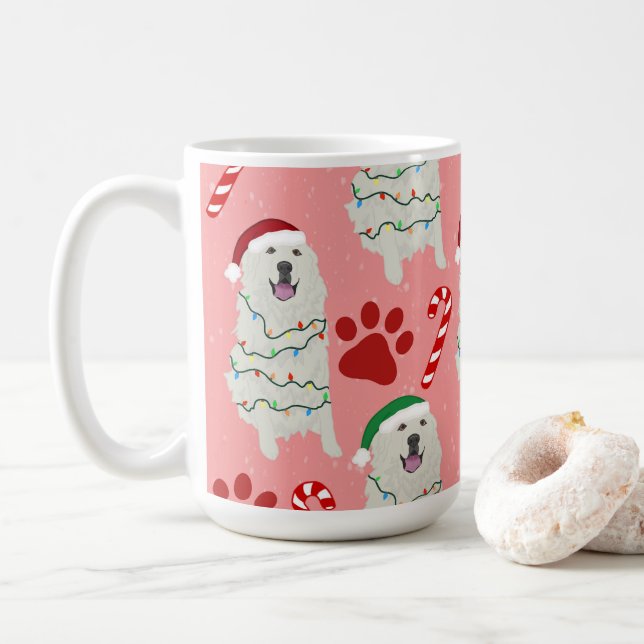 Underbara Pyrenéerna i jul Kaffemugg (Med munk)