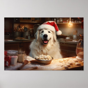 Underbara Pyrenéerna Jul Cookies Festive Helgdag Poster