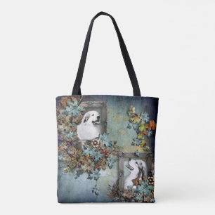 Underbara Pyrenees "far- och Son" design Tygkasse