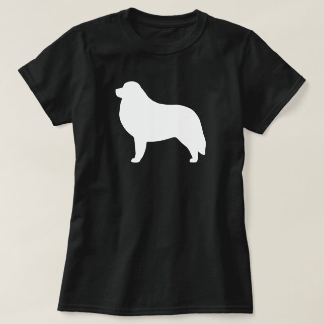 Underbara Pyrenees hund avelnSilhouette T-shirt (Design framsida)