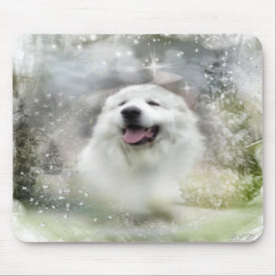 Underbara Pyrenees vinterplats - Mousepad Musmatta