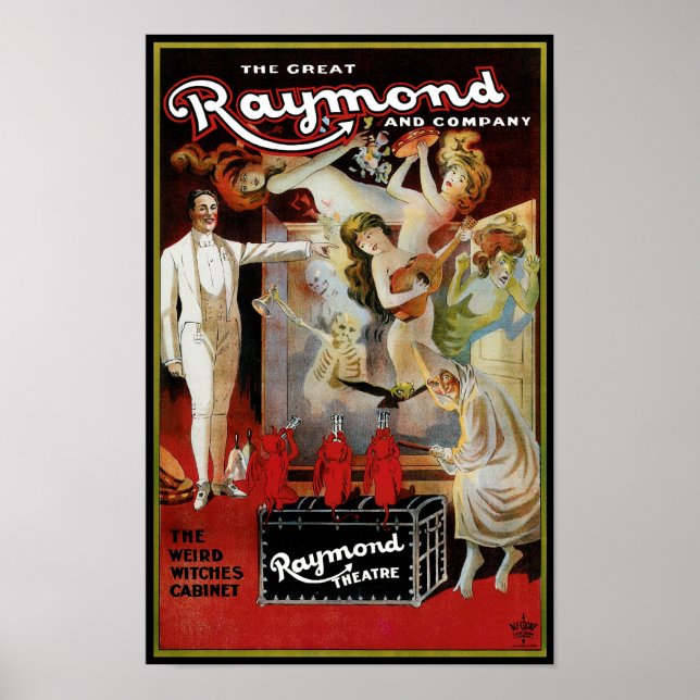 Underbara Raymon ~ Konstig Witches-skåpet Poster (Framsidan)