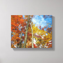 Underbara Rökiga berg, färgstarka Höst löv