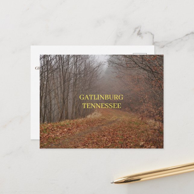 Underbara rökiga berg Gatlinburg Tennessee Vykort (Fram/Back In Situ)