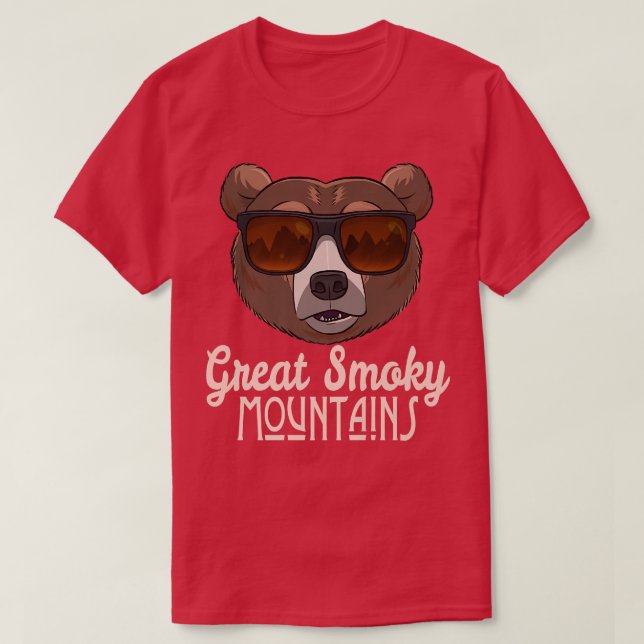 Underbara Rökiga berg nationalpark Bear T Shirt P (Design framsida)