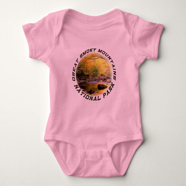 Underbara rökiga berg NP behandla som ett barn T-shirt (Framsida)