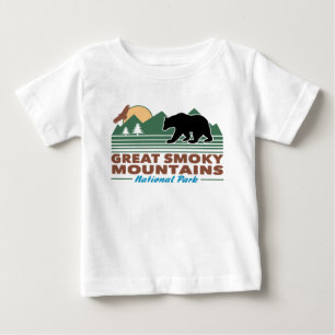 Underbara rökiga berg tee shirt
