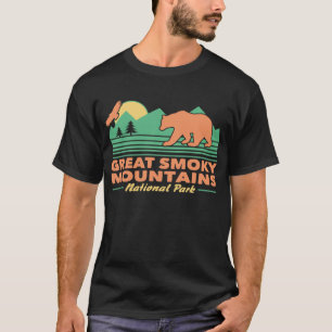Underbara rökiga berg tee shirt