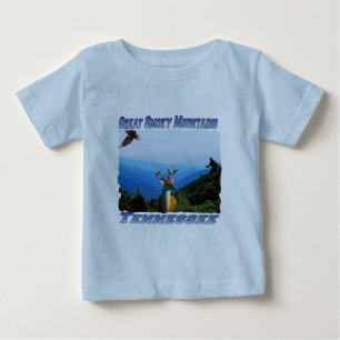 Underbara rökiga berg, Tennessee babyT-tröja T-shirt