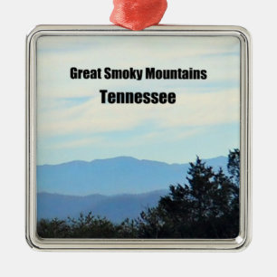 Underbara rökiga berg, Tennessee Julgransprydnad Metall