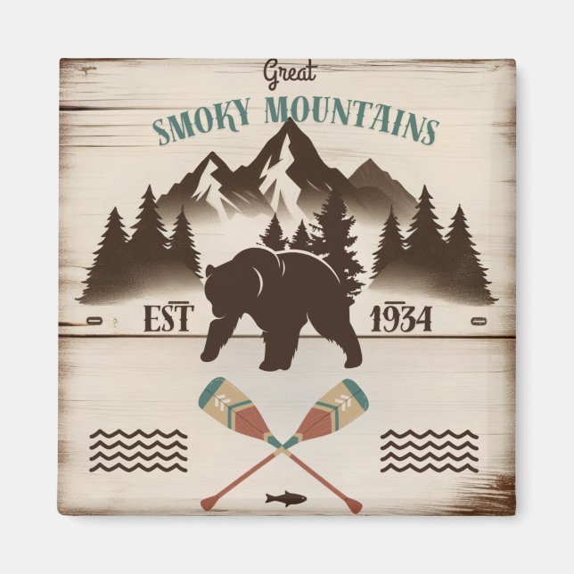 Underbara rökiga berg, TN björn Magnet (Framsidan)