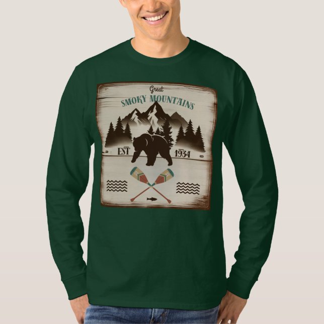 Underbara rökiga berg, TN björn T Shirt (Framsida)