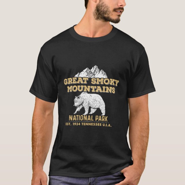 Underbara Röky Mountains nationalpark Tennessee Be T Shirt (Framsida)