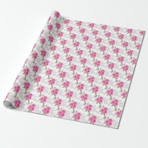 Underbara Rosa Rosor Vattenfärg Mönster