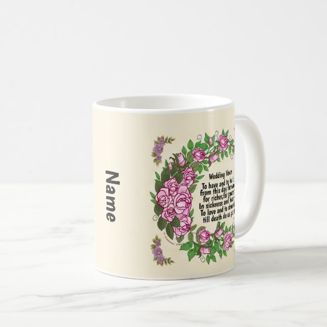 Underbara Rosor Bröllopslöften Muggar (Framsida höger)