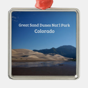 Underbara Sand Dunes nationalpark, CO Julgransprydnad Metall