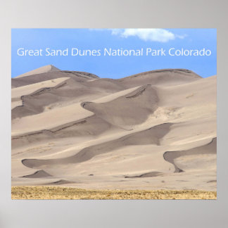 Underbara Sand Dunes nationalpark Poster