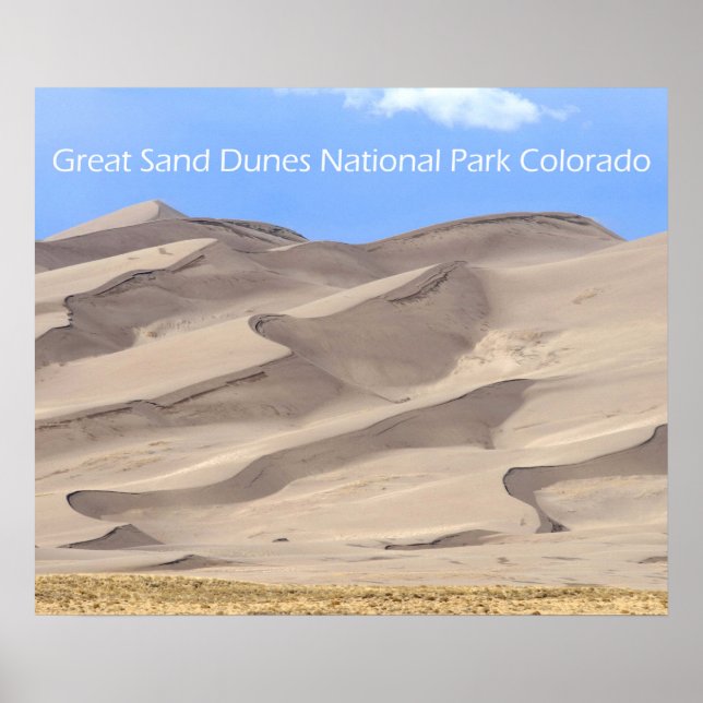 Underbara Sand Dunes nationalpark Poster (Framsidan)