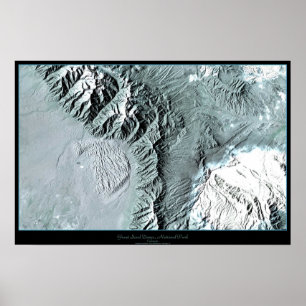 Underbara Sanddyner nationalpark, satellit- Poster
