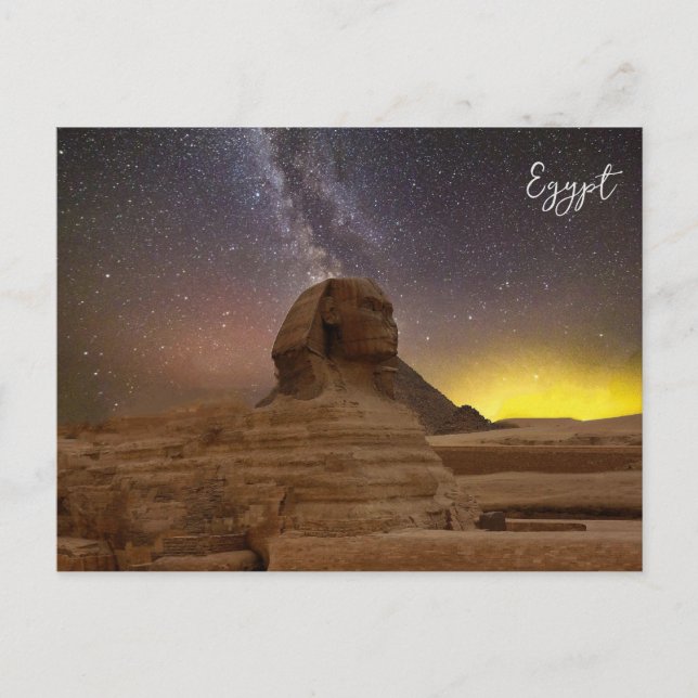 Underbara sfinxen av Giza Helg Vykort (Framsida)
