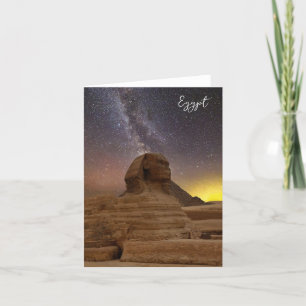 Underbara sfinxen av Giza Helgkort