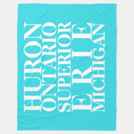 Underbara Sjöar Fleece Blanket, stor