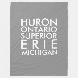 Underbara Sjöar Fleece Blanket, stor