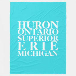 Underbara Sjöar Fleece Blanket, stor