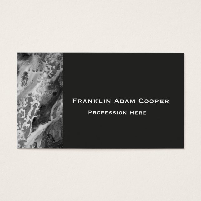 Underbara Sjöar Granite | ABSTRAKT MÖNSTER Visitkort (Framsidan)
